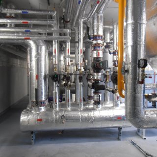 Plynová kotelna Sušice – rozdělovač